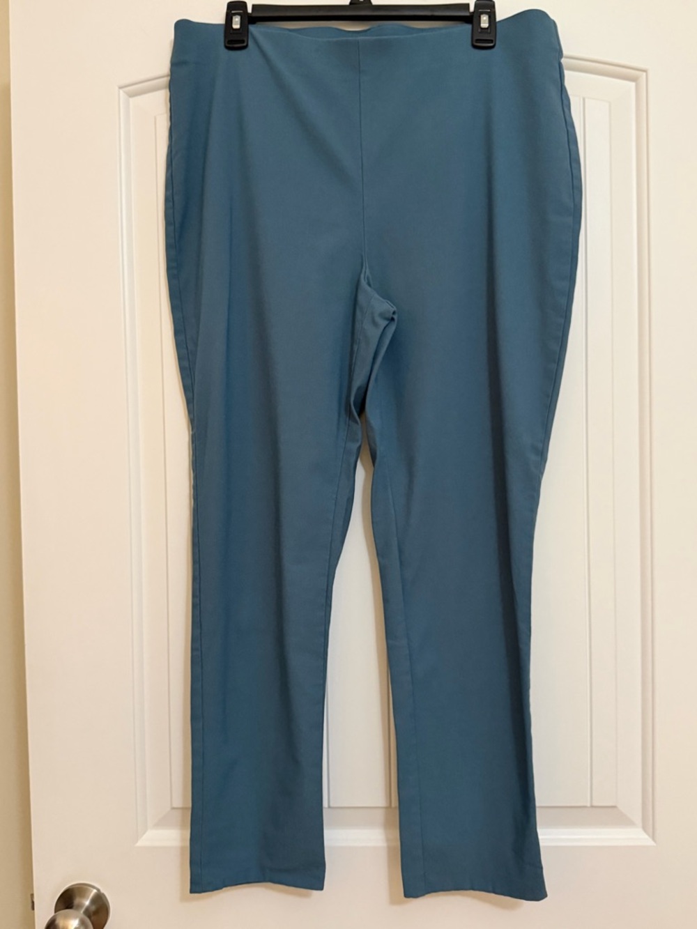 Chico's Easywear Stretch Pants in Teal Blue Sz 2.5R (14R)